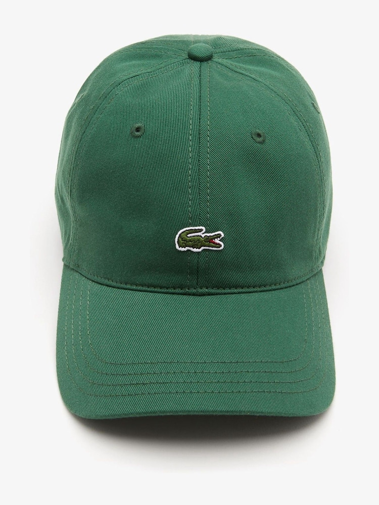 Зеленый - Lacoste кепка из % хлопковой саржи 100 - Image 1 of 3