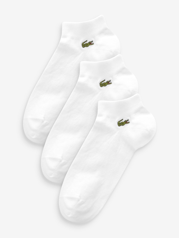 Lacoste Black Short Socks 3 Pack - Image 1 of 4