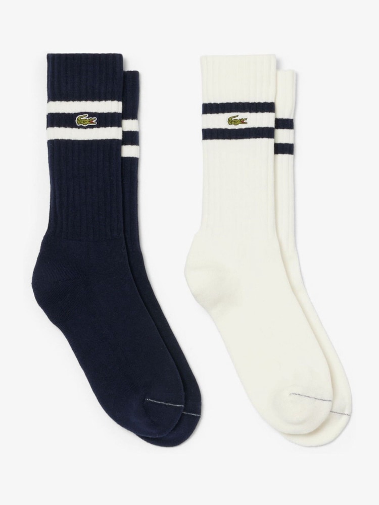 Lacoste Blue/Grey Socks 2 Pack - Image 2 of 7
