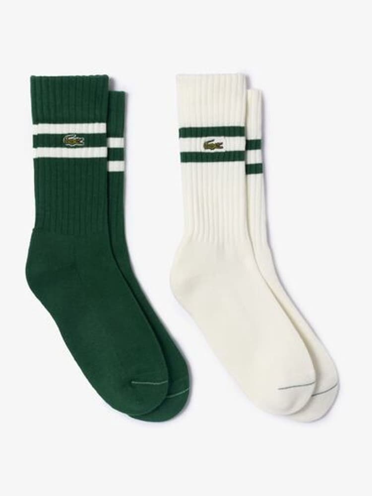 Lacoste Green/Grey Socks 2 Pack - Image 2 of 2