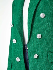 Roman Green Tailored Longline Boucle Jacket - Image 5 of 5