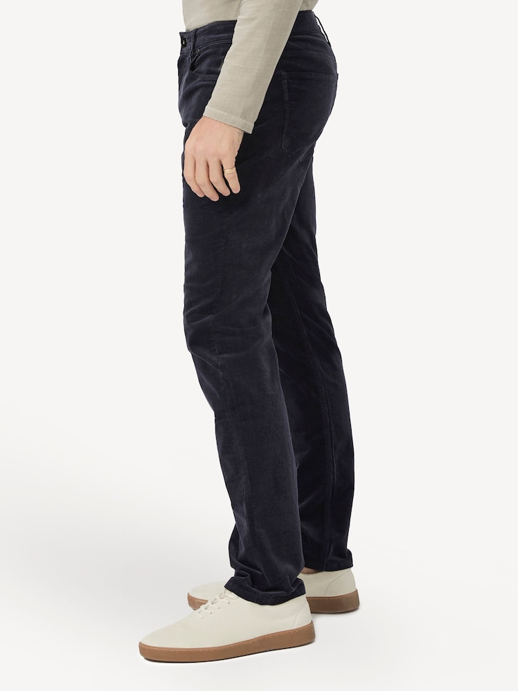 Paige Navy Blue Lennox Trousers - Image 3 of 5