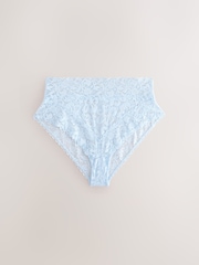 Pastel High Rise High Leg Floral Lace Knickers 5 Pack - Image 10 of 12
