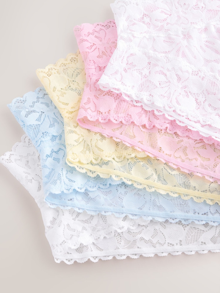 pastel - Lot de 5 culottes en dentelle fleurie - Image 11 of 12