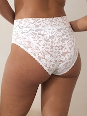 Pastel High Rise High Leg Floral Lace Knickers 5 Pack - Image 2 of 12
