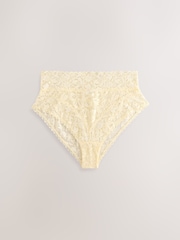 Pastel High Rise High Leg Floral Lace Knickers 5 Pack - Image 9 of 12