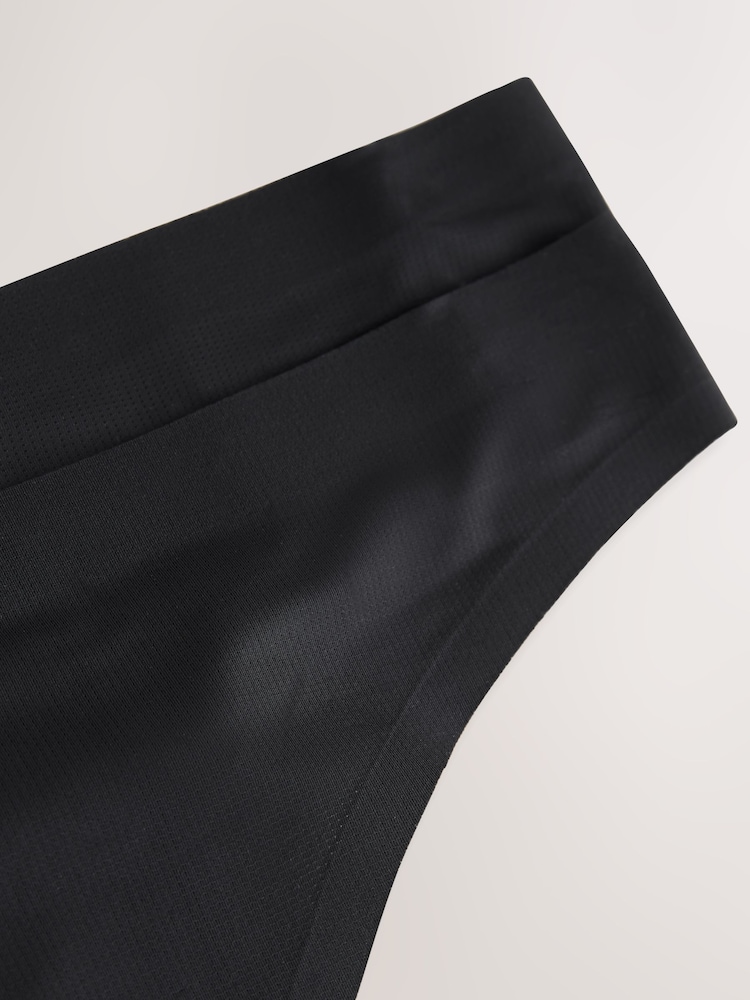 Black Thong Dry Tech Sports Knickers 2 Pack - Image 7 of 8