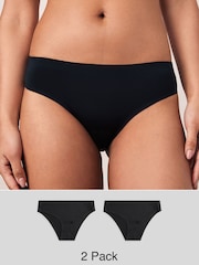Negro - Dry Tech Sports Knickers 2 Pack - Imagen 1 de 10