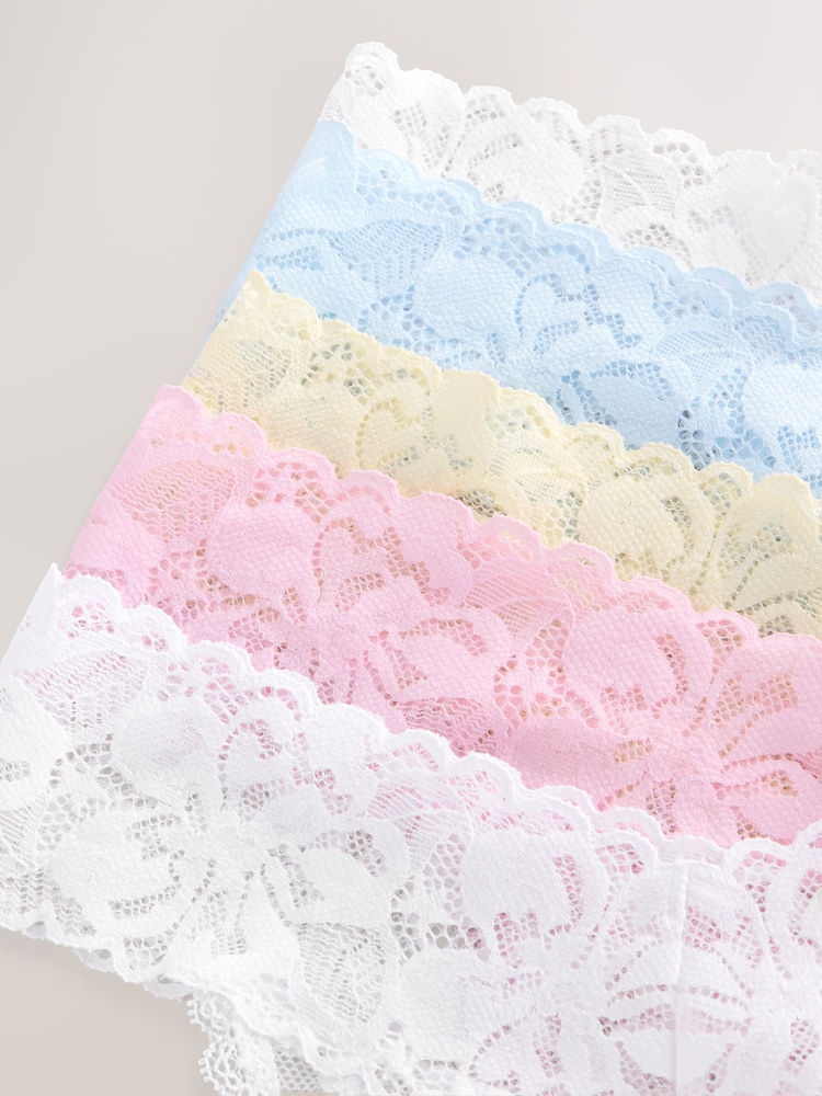 pastel - Culotte en dentelle Fleuri 5 Pack - Image 10 of 12