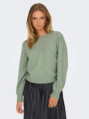 JDY Green Long Sleeve Fine Knit Jumper - Image 2 of 8