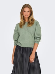 JDY Green Long Sleeve Fine Knit Jumper - Image 5 of 8