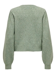 JDY Green Long Sleeve Fine Knit Jumper - Image 8 of 8