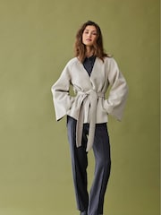 JDY Cream Wrap Kimono Soft Jacket - Image 2 of 8
