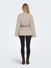 JDY Cream Wrap Kimono Soft Jacket - Image 3 of 8