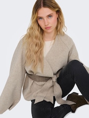 JDY Cream Wrap Kimono Soft Jacket - Image 4 of 8