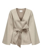 JDY Cream Wrap Kimono Soft Jacket - Image 7 of 8