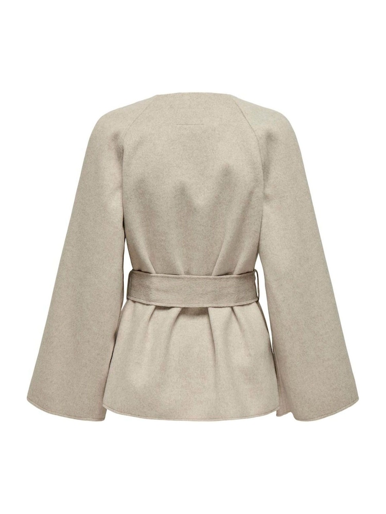 JDY Cream Wrap Kimono Soft Jacket - Image 8 of 8