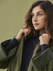 JDY Green Coated Barn 100% Cotton Jacket - Image 3 of 5