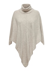 JDY Cream Roll Neck Poncho - Image 5 of 6