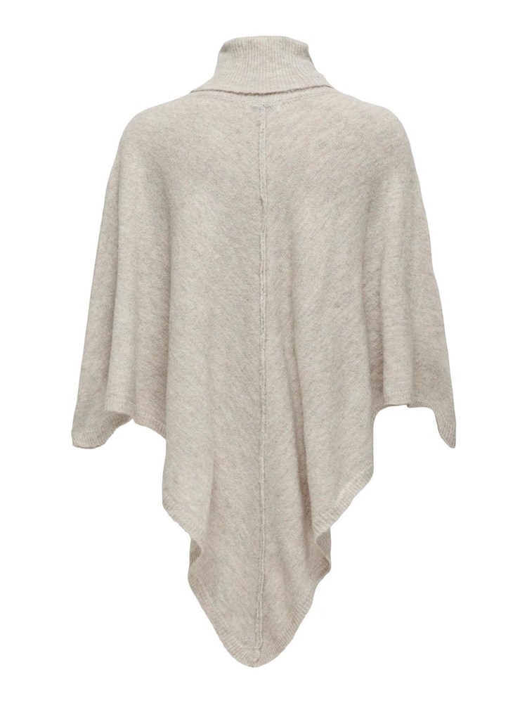 JDY Cream Roll Neck Poncho - Image 6 of 6