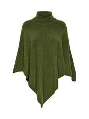 JDY Green Roll Neck Poncho - Image 1 of 2