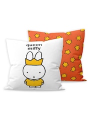 Star Editions Personalised Queen Miffy Black 100% Cotton Cushions - Image 1 of 2