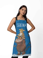 Star Editions Child Adults Blue 100% Cotton Personalised Gruffalos Apron - Image 1 of 4