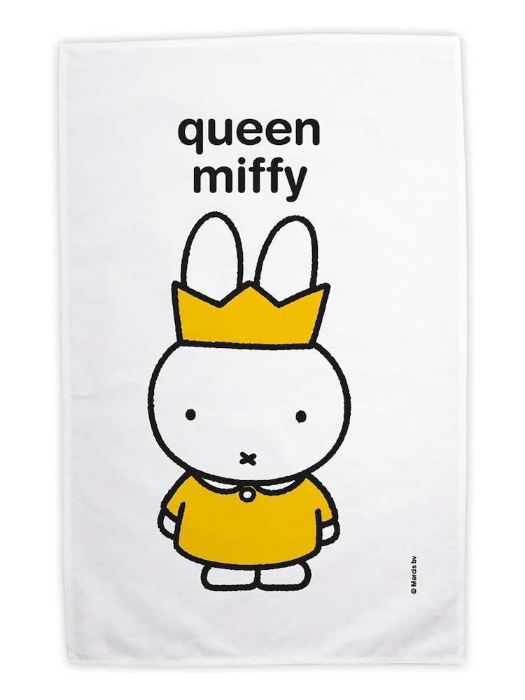 Star Editions Personalised Queen Miffy 100% Cotton Tea Towel - Image 1 of 2