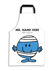 Star Editions Mr. Men Adults Personalised 100% Cotton White Apron - Image 1 of 4