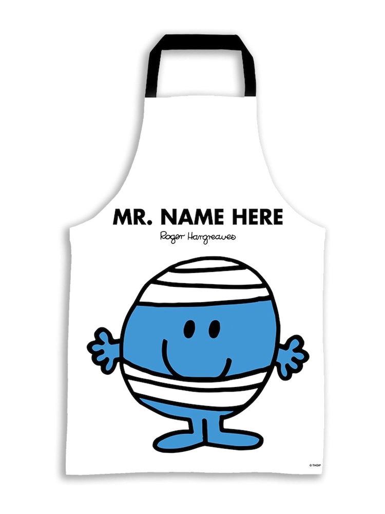 Star Editions Mr. Men Adults Personalised 100% Cotton White Apron - Image 1 of 4