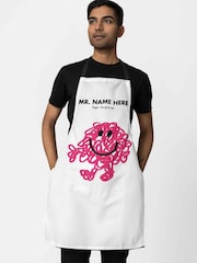 Star Editions Mr. Men Adults Personalised 100% Cotton White Apron - Image 2 of 4