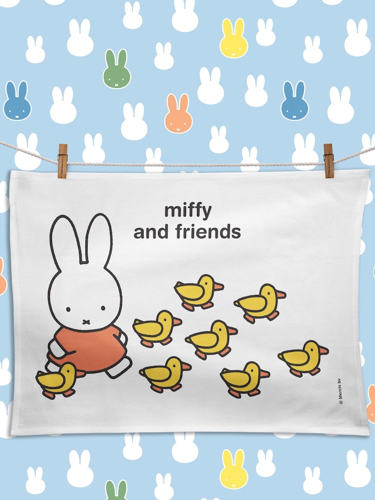 Star Editions Personalised Miffy and Friends 100% Cotton Tea Towel - Image 2 of 2