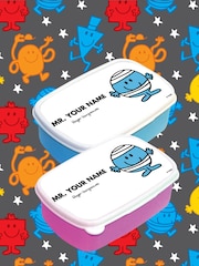 Star Editions Mr Men Personalised Blue/PinkLunch Box - Image 2 of 3