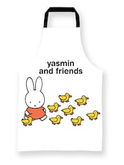 Star Editions Personalised 100% Cotton Miffy and Friends White Apron - Image 1 of 2