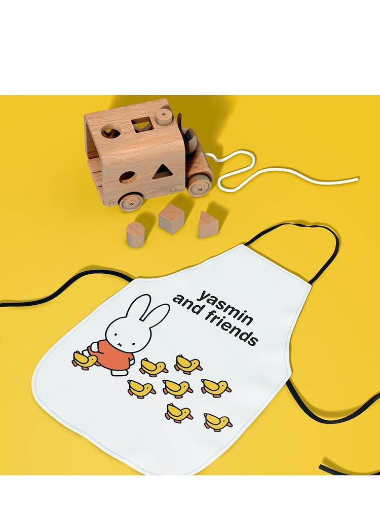 Star Editions Personalised 100% Cotton Miffy and Friends White Apron - Image 2 of 2