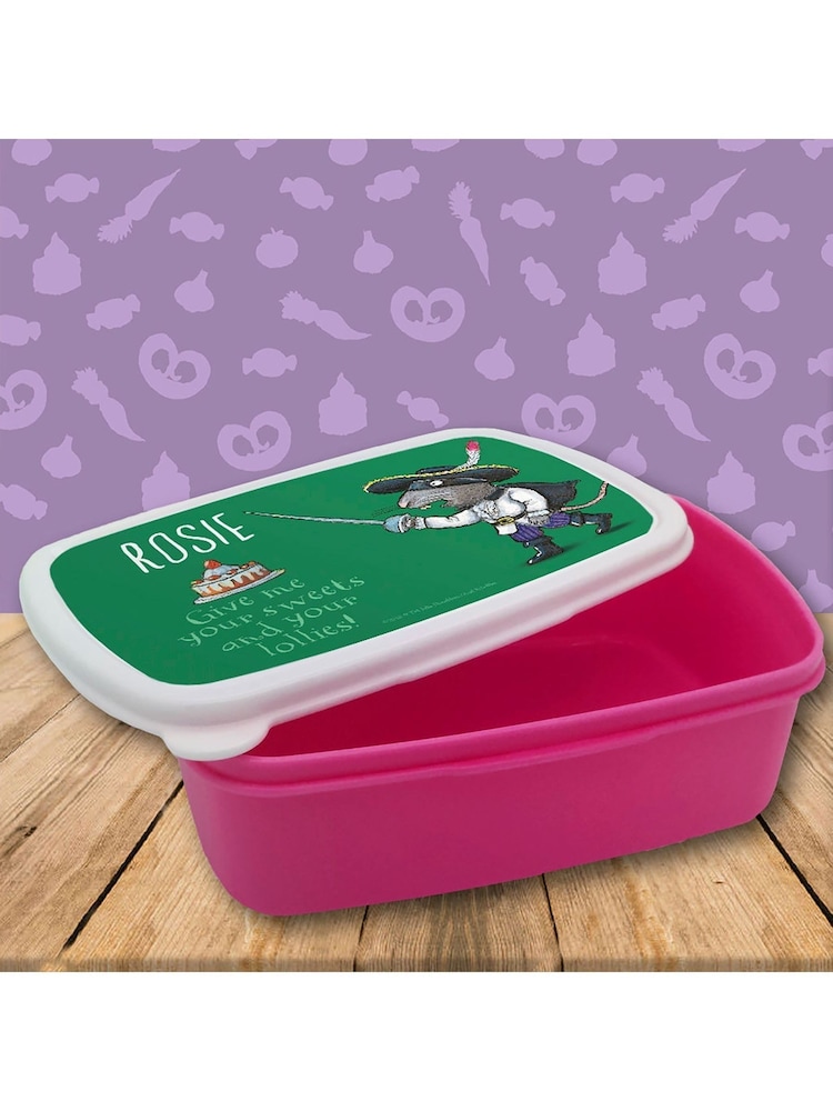 Star Editions Personalised Highway Rat Give Me Your Sweets Blue/Pink Lunch Box - Image 3 of 3