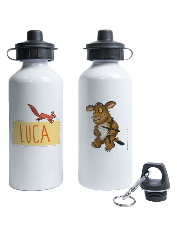 Star Editions Personalised Gruffalos Child White Water Bottle - Image 1 of 2