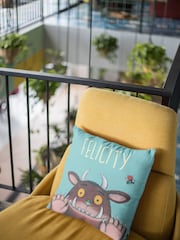 Star Editions Personalised Gruffalo Blue 100% Cotton Cushion - Image 2 of 3