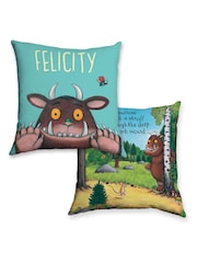 Star Editions Personalised Gruffalo Blue 100% Cotton Cushion - Image 3 of 3