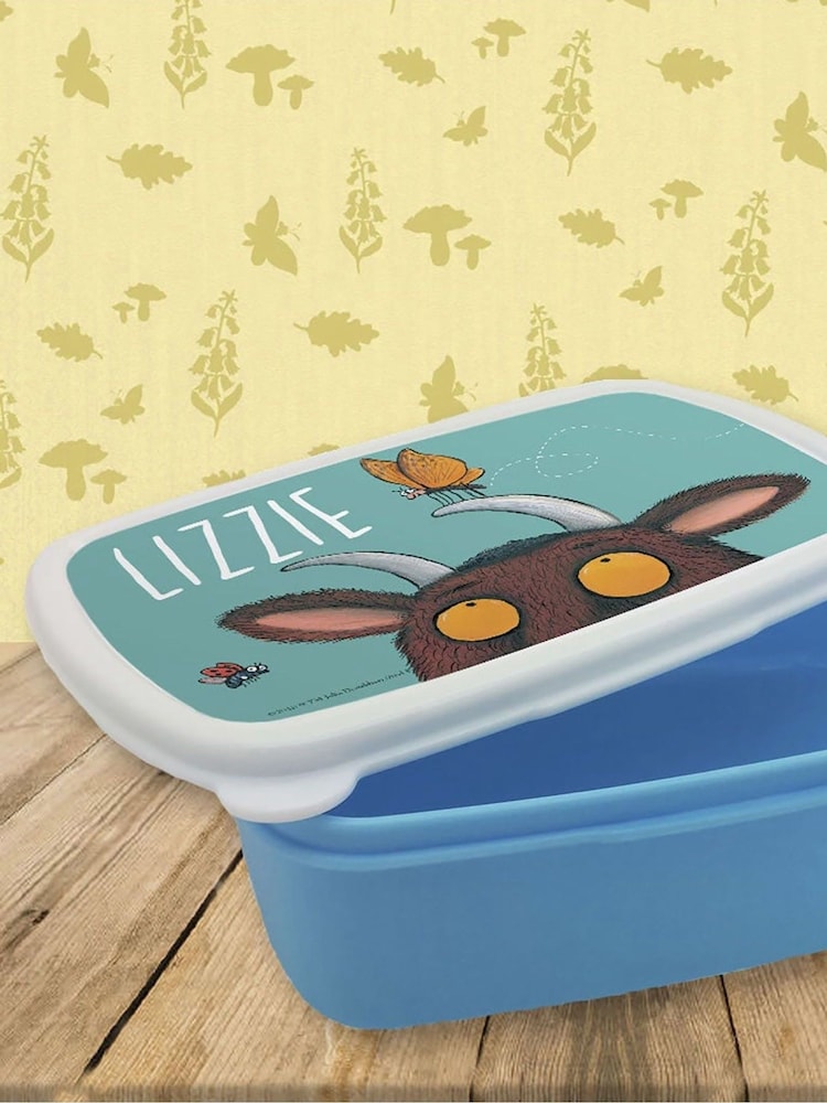 Star Editions Personalised Gruffalo and Butterfly Blue/PinkLunch Box - Image 2 of 3