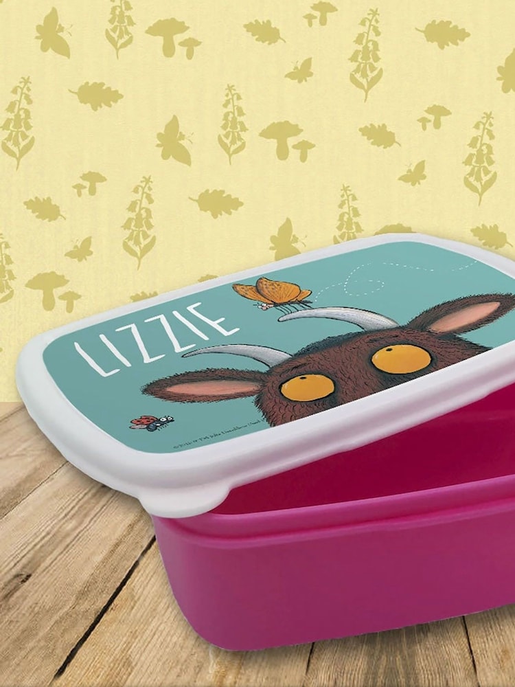 Star Editions Personalised Gruffalo and Butterfly Blue/PinkLunch Box - Image 3 of 3