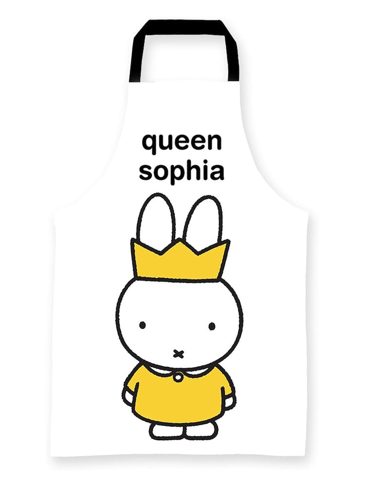 Star Editions 100% Cotton Personalised Queen Miffy Adults White Apron - Image 1 of 2