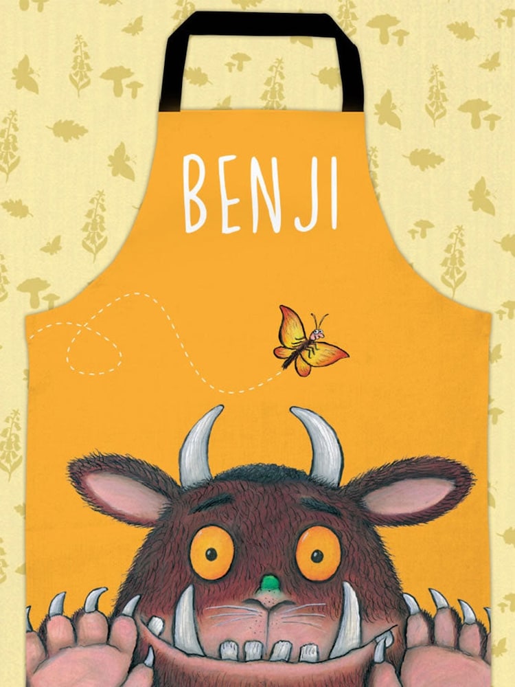Star Editions Childrens Yellow Personalised Gruffalo 100% Cotton Apron - Image 2 of 2