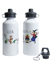 Star Editions Personalised ZOOM Room On The Broom White Water Bottle - Image 1 of 2