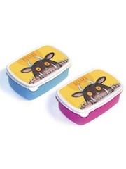 Star Editions Personalised Gruffalo Blue/Pink Lunch Box - Image 1 of 3