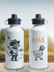 Star Editions Personalised "Duck for tea" Highway Rat White Water Bottle - Image 2 of 2