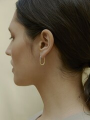 Otiumberg Gold Vermeil Pavé Staple Hoop - Image 3 of 4