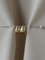 Otiumberg Gold Vermeil Delta Hoops - Image 2 of 2