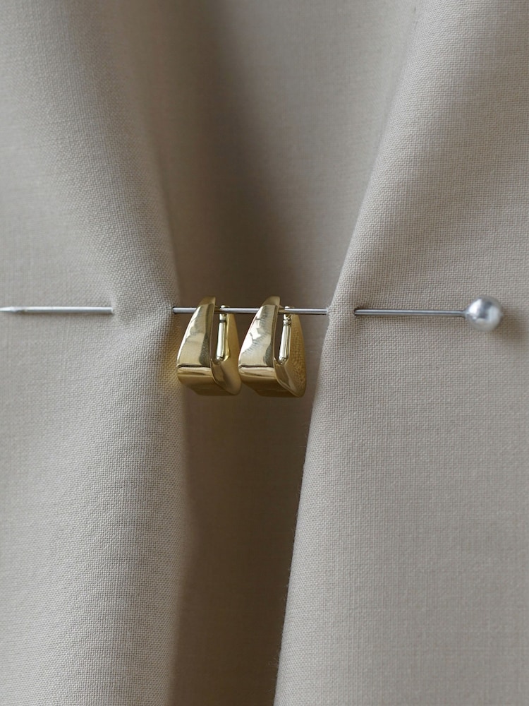 Otiumberg Gold Vermeil Delta Hoops - Image 2 of 2