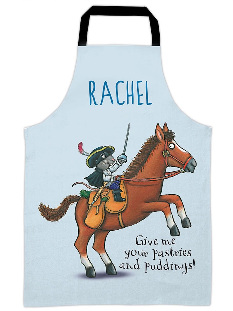 Star Editions Blue 100% Cotton Personalised Highway Rat Adults Apron - Image 3 of 4